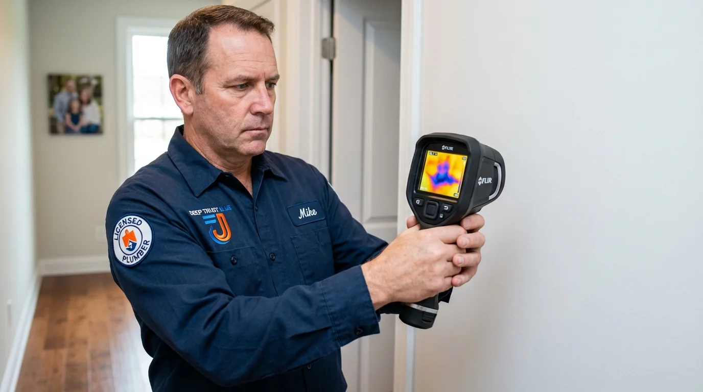 Thermal imaging leak detection by Johns Plumbing LLC in Vernon